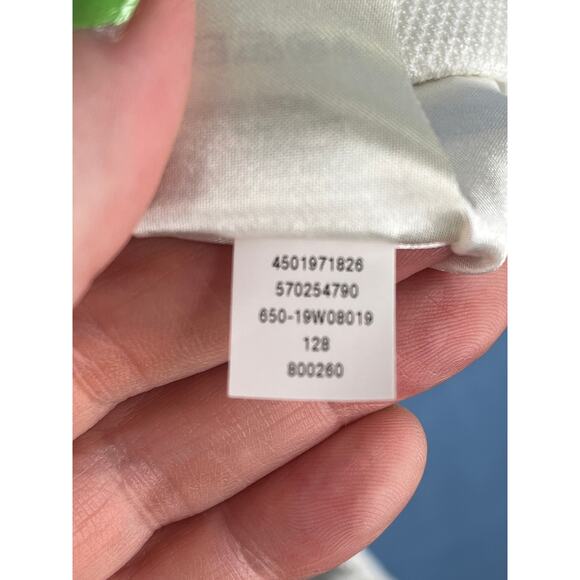 WHBM sleeveless white sheath dress with black piping, size 4P, EUC - Picture 4 of 11